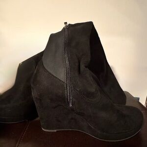 Chinese Laundry Wedge Thigh-hi Boots